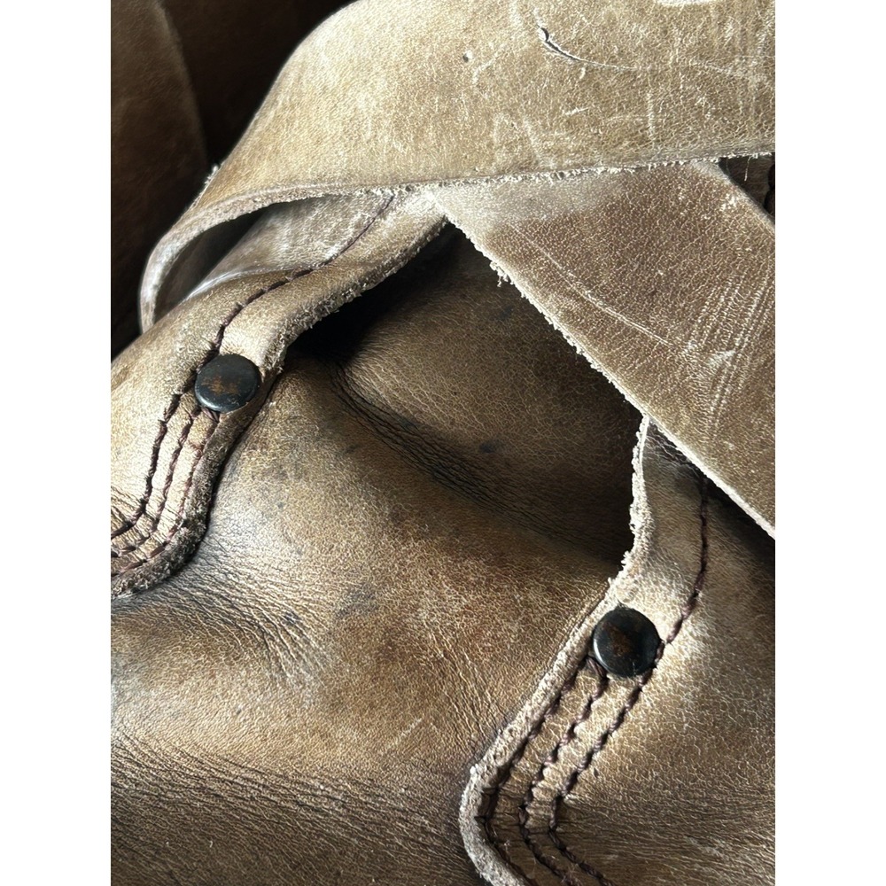 Trippen A. Spaeth / M. Oehler Distressed Brown Leather Straps - Picture 4 of 13